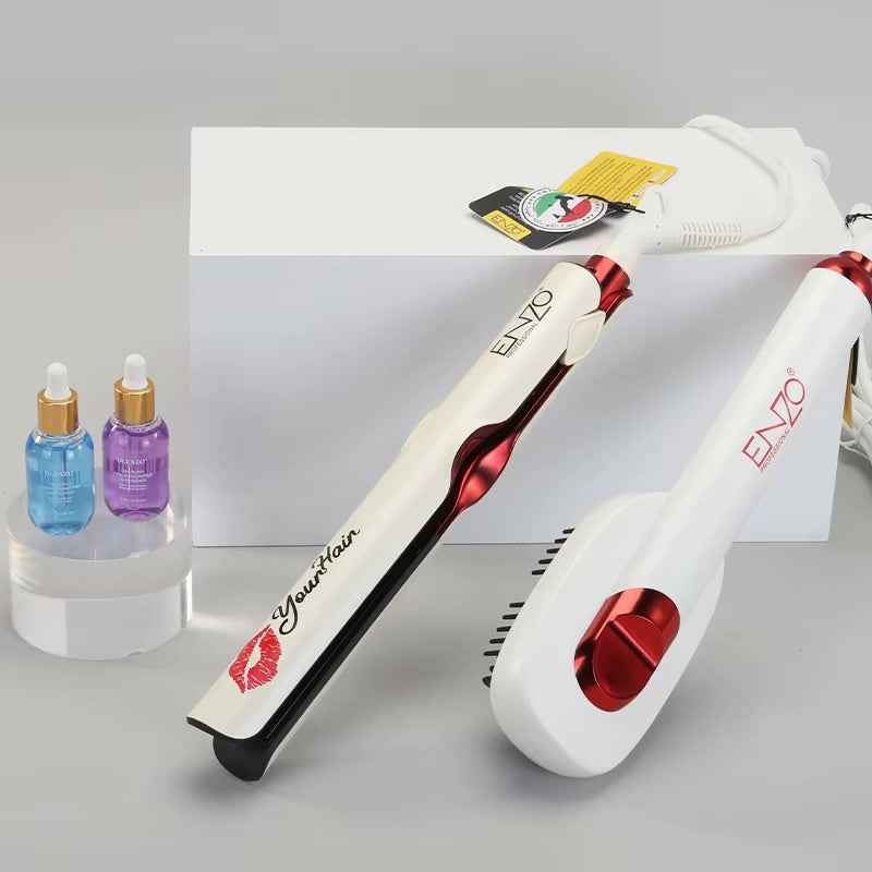 ENZO EN-3846 DuoStyler – 2-u-1 četka za ravnanje i uvijanje kose