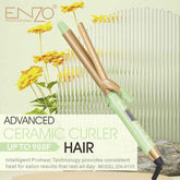ENZO EN-9105 - Profesionalni LCD Uvijač za Kosu s Dugom Keramičko-Titanium Cijevi