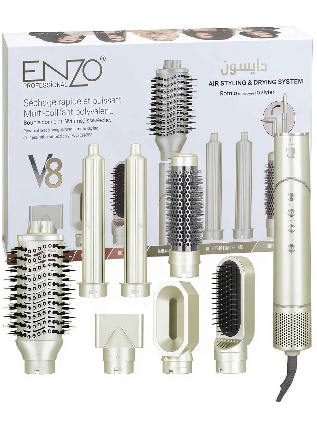 ENZO EN-755 StyleMaster – 8-u-1 Profesionalni Multifunkcionalni Uređaj za Kosu