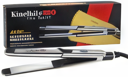 ENZO EN-3331 IonPro Styler – Professional Iron with Ceramic-Titanium Plates and IonMultiplier Technology